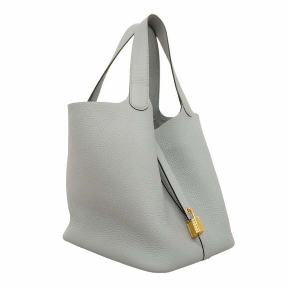 Hermes Hermès Picotin Lock MM Handbag in Taurillon Clemence Blue Run with K S... - Picture 2 of 8